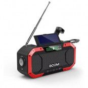 BooM - Vevradio 5000 mAh Powerbank Bluetooth Högtalare Lampa - Röd