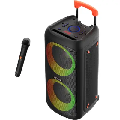 Celly Partyspeaker 40W + Trådlös Mikrofon