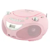 Champion Boombox CD / Radio / MP3 / USB Rosa