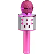 Denver Bluetooth Karaoke Mikrofon med inbyggd högtalare - Rosa