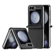 Dux Ducis Galaxy Z Flip 6 Plånboksfodral Brill Läder - Svart