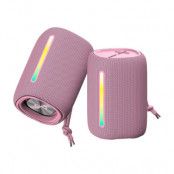 Forever Trådlös Högtalare Bluetooth 10W BS-10 LED - Rosa