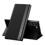 Galaxy S23 Plus Fodral Sleep Pro Flip - Svart