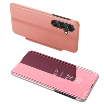 Galaxy S25 Plus Fodral Clear View - Rosa