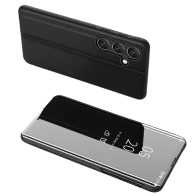 Galaxy S25 Plus Fodral Clear View - Svart