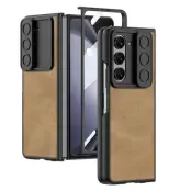 GKK Mobilskal till Galaxy Z Fold 5 Slim Anti-Drop - Brun