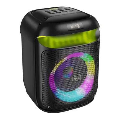 Hoco Högtalare Bluetooth + 2 x Trådlösa Mikrofoner HA13 - Svart