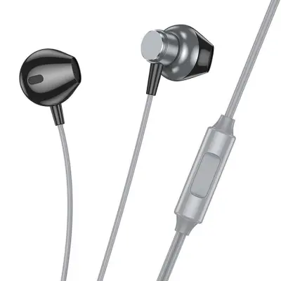 Hoco In-Ear Trådbundna Hörlurar Jack 3.5 mm M125 - Grå