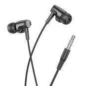HOCO Trådbundna Hörlurar Jack 3.5 mm Mikrofon M122 - Svart