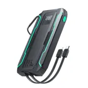 Joyroom Powerbank 10000mAh 22.5W Med Built-in Kabels - Svart
