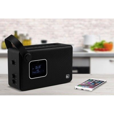 KITSOUND Radio Air Bluetooth Högtalare DAB+/FM - Svart
