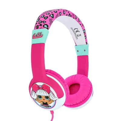 LOL Hörlurar Junior On-Ear 85dB Surprise - Rosa