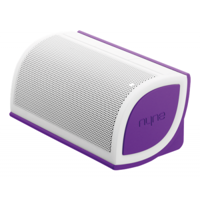 NYNE Mini Bluetooth-högtalare med 2200mA Li-Ion batteri, vit/lila