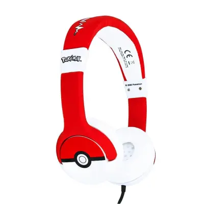 POKEMON Hörlurar Junior On-Ear 85dB Pokeball - Röd