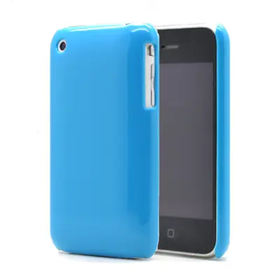 Shiny Baksideskal till Apple iPhone 3G / 3GS - (Blå)