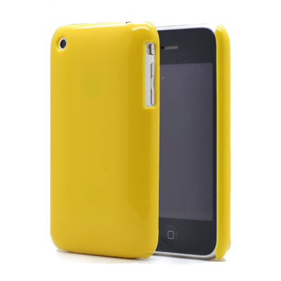 Shiny Baksideskal till Apple iPhone 3G / 3GS - (Gul)