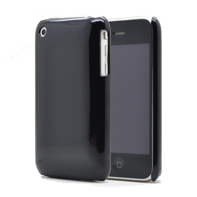 Shiny Baksideskal till Apple iPhone 3G / 3GS - (Svart)