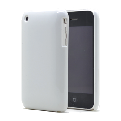 Shiny Baksideskal till Apple iPhone 3G / 3GS - (Vit)