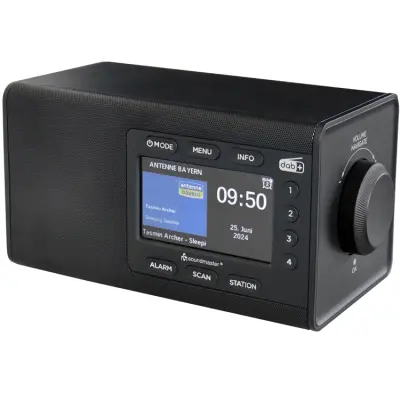 Soundmaster Bordsradio med färg-display och förvalsknappar