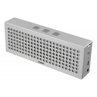 STREETZ Bluetooth högtalare, högtalartelefon, silver