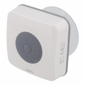 STREETZ vattentät Bluetooth-högtalare med sugpropp, vit