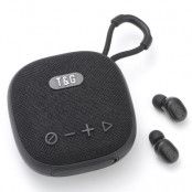 T&G TG813 2-i-1 TWS Trådlös Högtalare Bluetooth Hörlurar - Svart