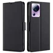 Xiaomi 13 Lite Plånboksfodral Dual Magnetic Clasp - Svart