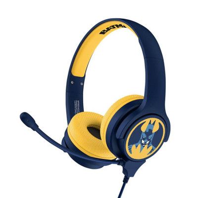 BATMAN Interaktiv Hörlurar / Headset On-Ear 85 / 94dB Bom-mikrofon - Blå