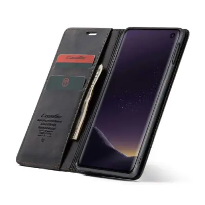 CASEME Plånboksfodral för Samsung Galax S10e - Svart