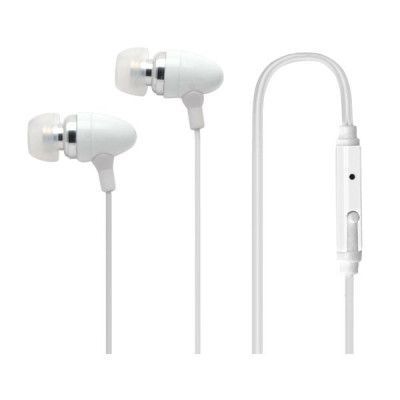 CellularLine Clear Music Headset med mic och svarsknapp - Vit