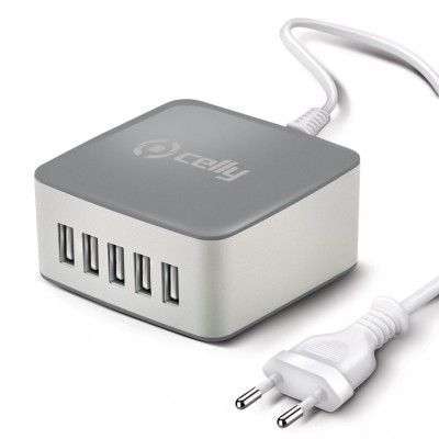 Celly USB-laddare 7,8A 5st USB á 3A