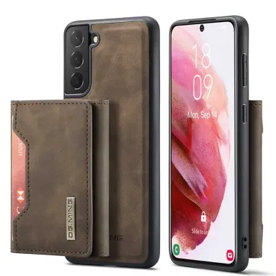 DG.MING Galaxy S23 Plus Mobilskal Korthållare M2 - Coffee