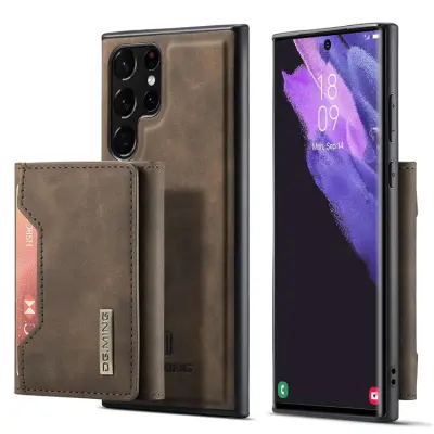 DG.MING Galaxy S23 Ultra Mobilskal Korthållare M2 - Coffee