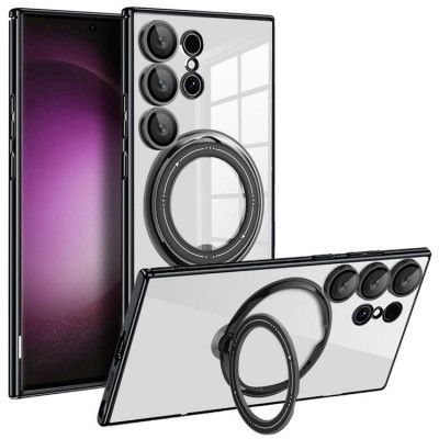 Galaxy S24 Ultra Mobilskal Ringhållare TPU - Svart