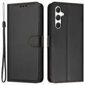 Galaxy S25 Plus Plånboksfodral Strap - Svart