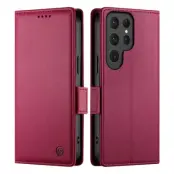 Galaxy S25 Ultra Plånboksfodral - Röd