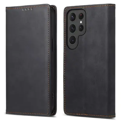 Galaxy S25 Ultra Plånboksfodral RFID Blocking - Svart