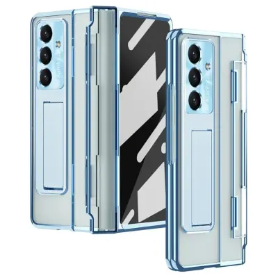 Galaxy Z Fold7 Mobilskal Kickstand med Skärmskydd - Blå