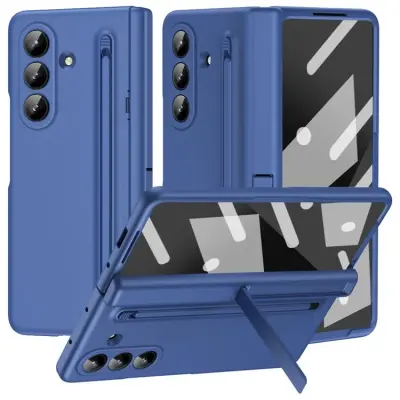 Galaxy Z Fold7 Mobilskal Kickstand med Stylus och Härdat Glas