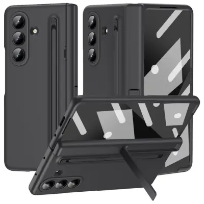 Galaxy Z Fold7 Mobilskal Kickstand med Stylus och Härdat Glas