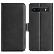 Google Pixel 7A Plånboksfodral Mjukt - Svart