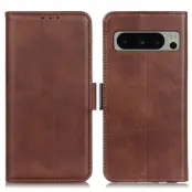 Google Pixel 8 Pro Plånboksfodral Shockproof - Mörkbrun