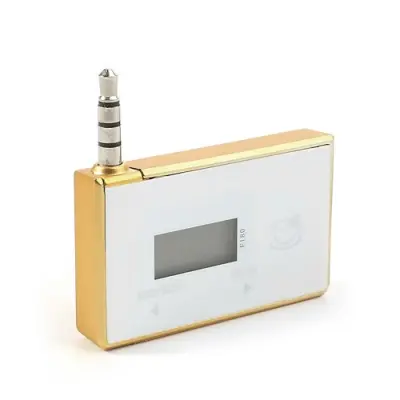 GT Flat FM Sändare och Handsfree med Mic - Gold