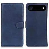 iPhone 17 Air Plånboksfodral Cowhide Texture - Blå