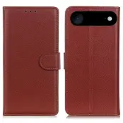 iPhone Air Plånboksfodral Litchi Texture - Brun
