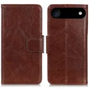 iPhone 17 Air Plånboksfodral Nappa Texture - Brun