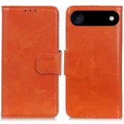 iPhone 17 Air Plånboksfodral Nappa Texture - Orange