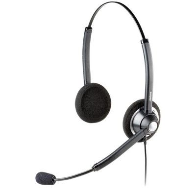 Jabra Biz 1900 USB Duo, USB-headset, på örat, svart