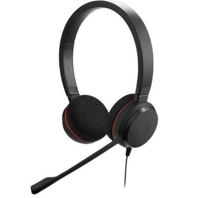 JABRA EVOLVE 20 MS Stereo trådat USB-Headset med fjärrkontroll på kabeln, svart
