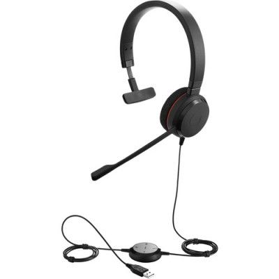 Jabra Evolve 20 USB-C UC Mono UC Hörlurar - Svart